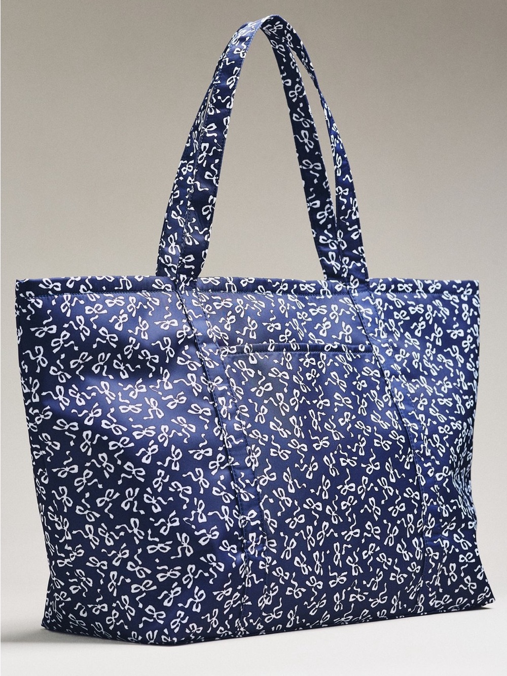 Anthropologie NWT Navy weekender Tote Bag